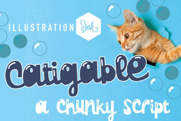 Catigable: A Playful Script Font for Digital Craftsmanship