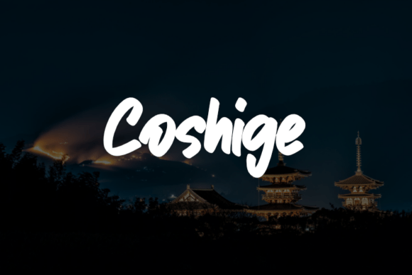 Coshige: A Charismatic Script Font for Branding and Design