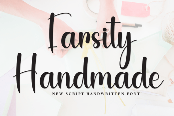 Farsity Handmade: A Script Font for Personalized Products