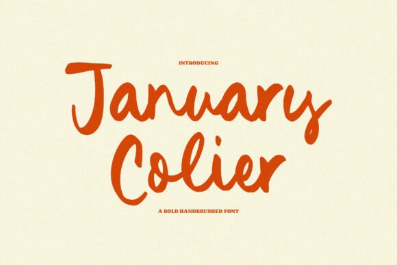 January Colier: A Playful Script Font for Web Design