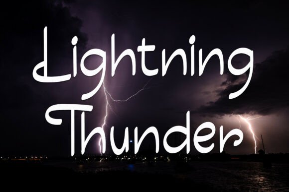 Lightning Thunder: A Playful Font for a Professional Brand