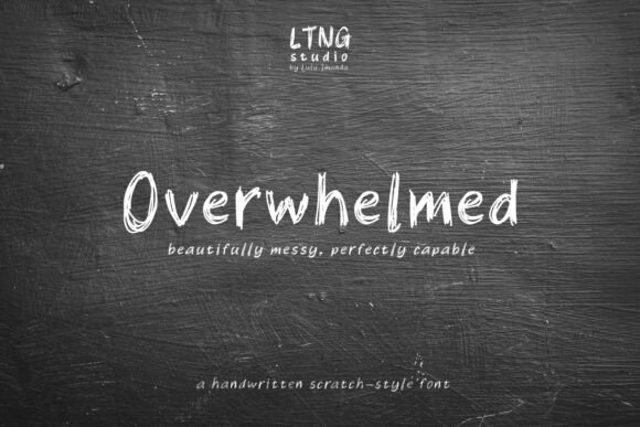 Overwhelmed Font: A Handcrafted Typeface for Authentic Maker Projects
