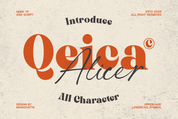 Qeica: A Modern Serif and Script Font for Digital Branding