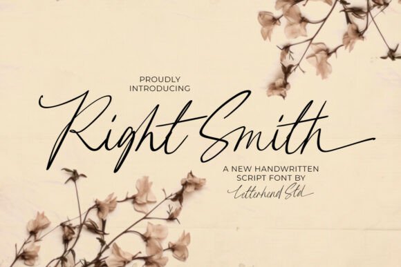 Right Smith Font: A Chic Script for Confident Branding
