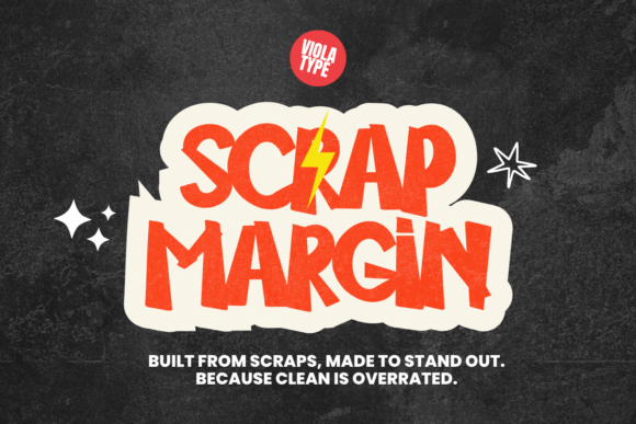 Scrap Margin: A Font for Editorial Edge and Organic Feeling
