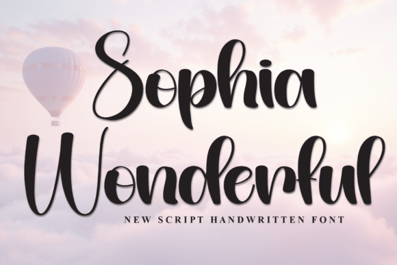 Sophia Wonderful: A Script Font for Elegant Digital Branding