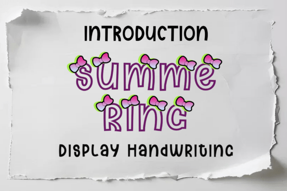 Summering Font: A Handwritten Style for Your Craft Business
