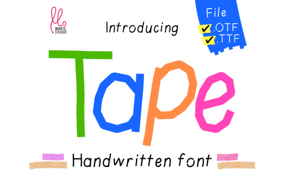 Tape: The Friendly Font That Feels Like Handwritten Notes
