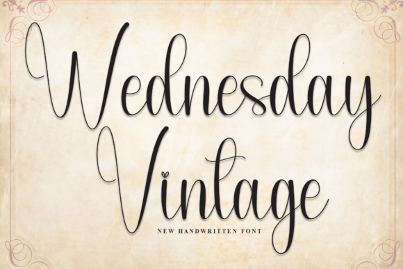 Wednesday Vintage: A Warm Handwritten Font for Editorial Storytelling