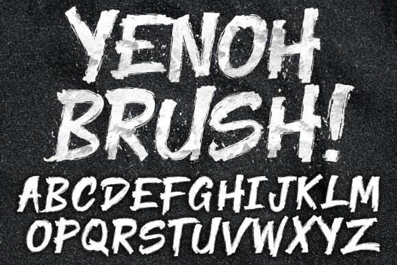 Yenoh Brush: A Bold Script Font for Modern Web Design